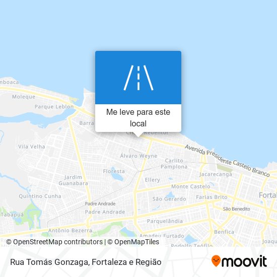 Rua Tomás Gonzaga mapa