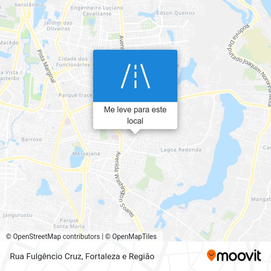 Rua Fulgêncio Cruz mapa