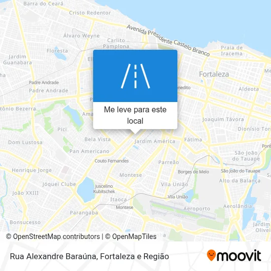 Rua Alexandre Baraúna mapa