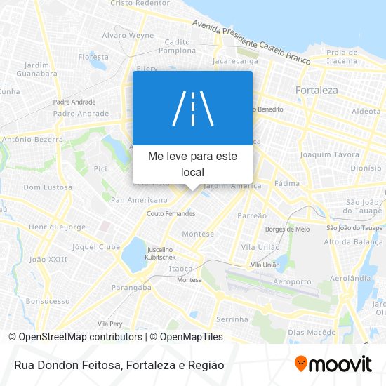Rua Dondon Feitosa mapa