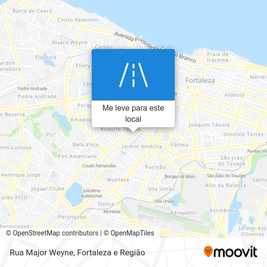Rua Major Weyne mapa