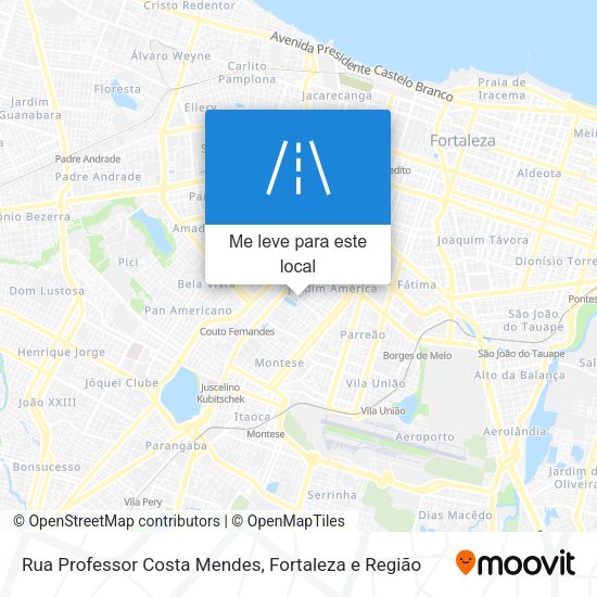 Rua Professor Costa Mendes mapa