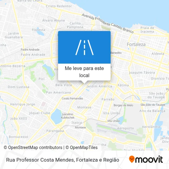 Rua Professor Costa Mendes mapa