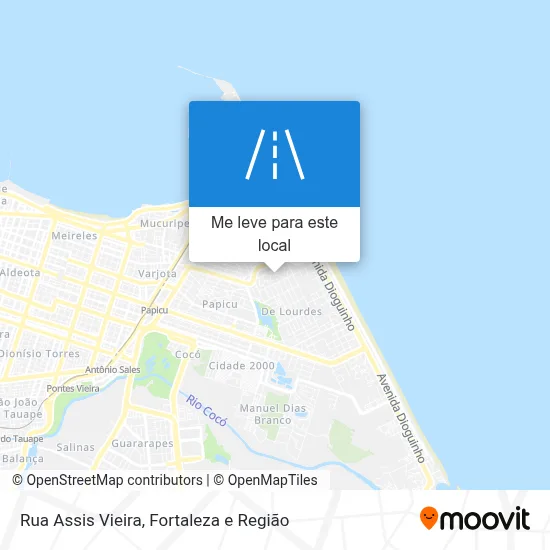 Rua Assis Vieira mapa