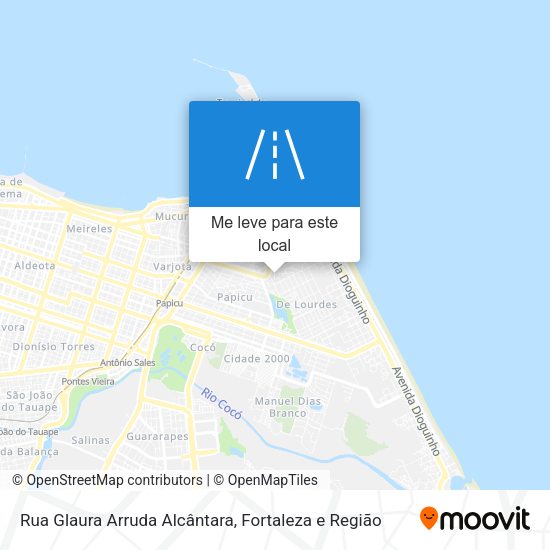 Rua Glaura Arruda Alcântara mapa
