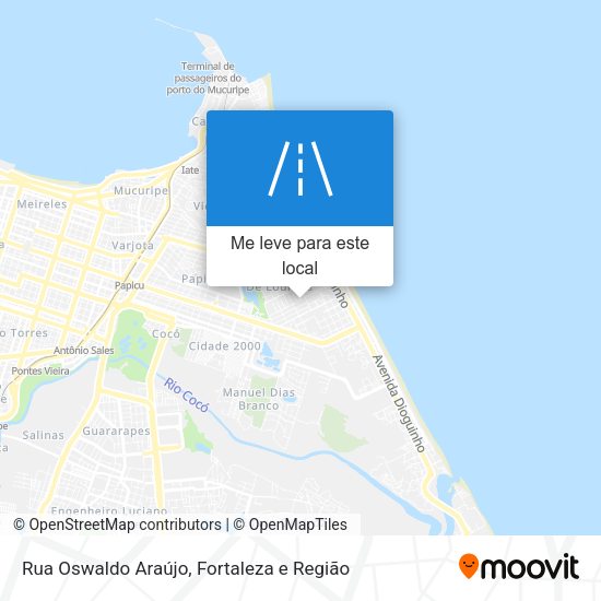 Rua Oswaldo Araújo mapa