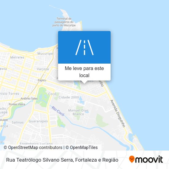 Rua Teatrólogo Silvano Serra mapa