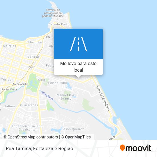 Rua Tâmisa mapa