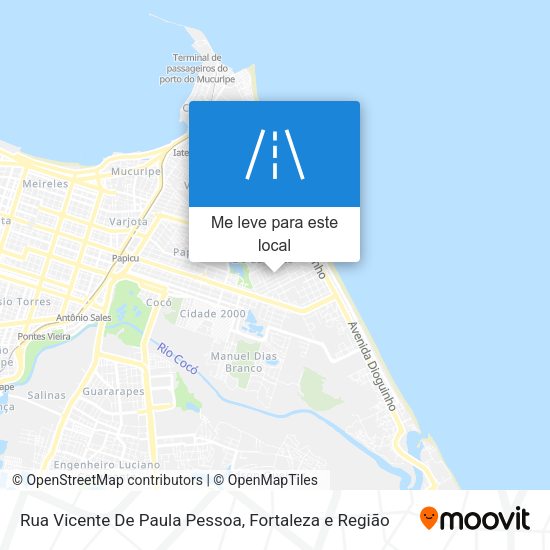 Rua Vicente De Paula Pessoa mapa