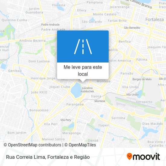 Rua Correia Lima mapa