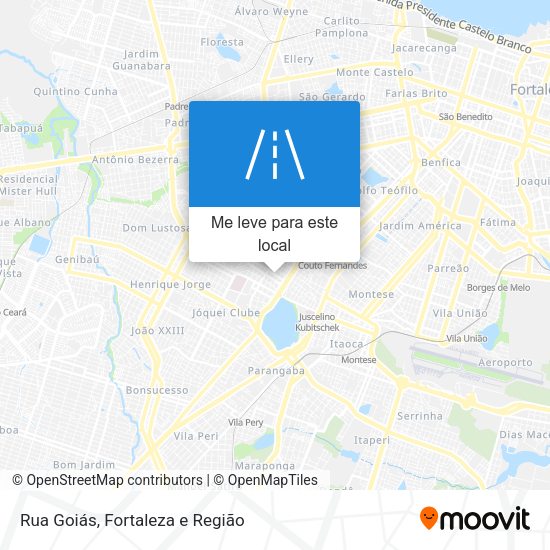 Rua Goiás mapa