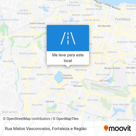 Rua Matos Vasconcelos mapa