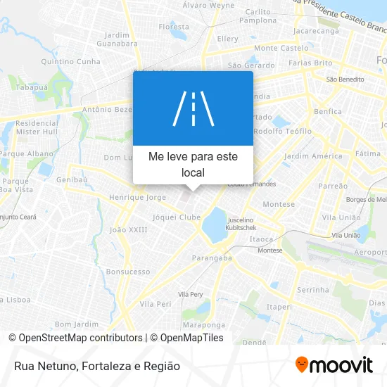 Rua Netuno mapa