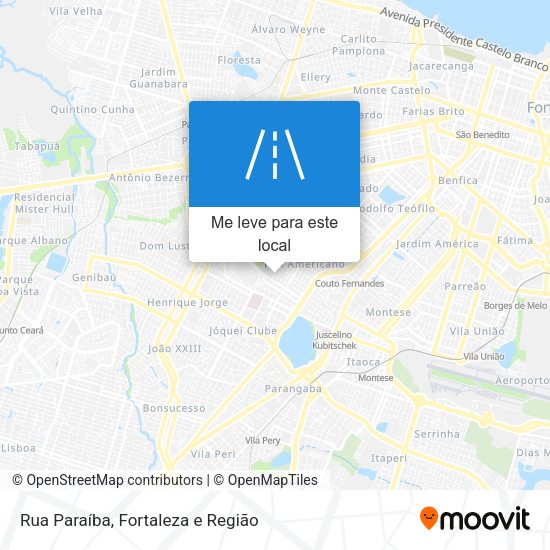 Rua Paraíba mapa