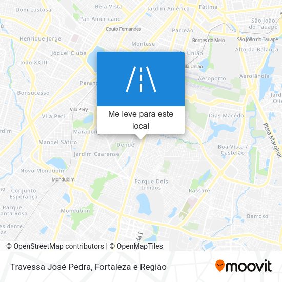 Travessa José Pedra mapa