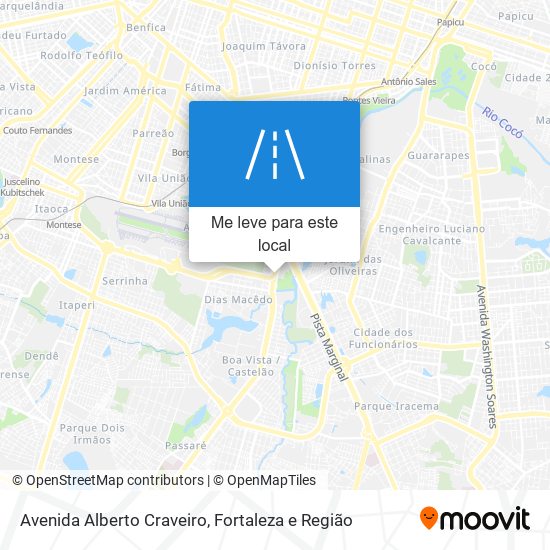 Avenida Alberto Craveiro mapa