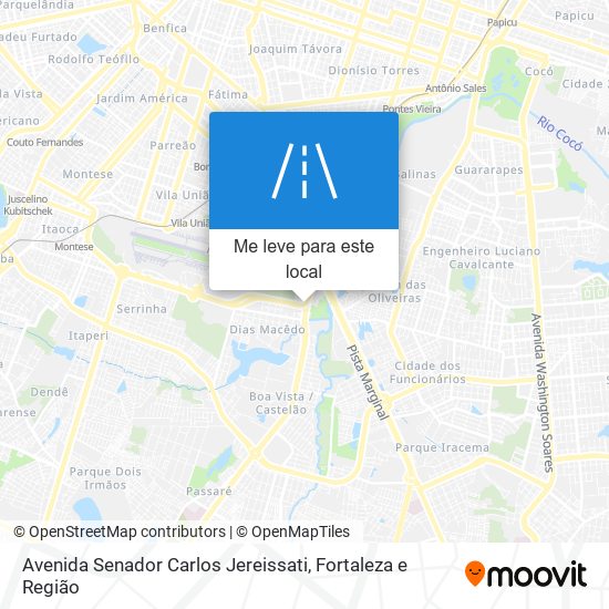 Avenida Senador Carlos Jereissati mapa