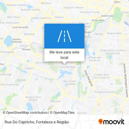 Rua Do Capricho mapa