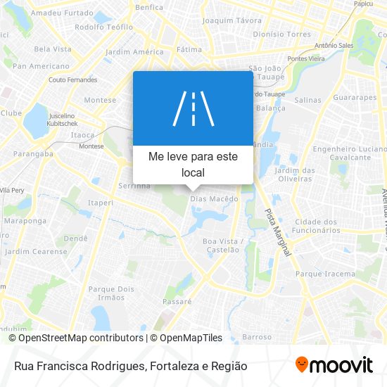 Rua Francisca Rodrigues mapa