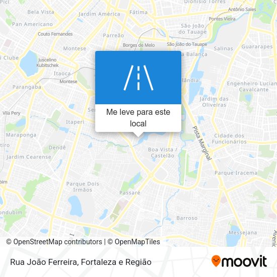Rua João Ferreira mapa