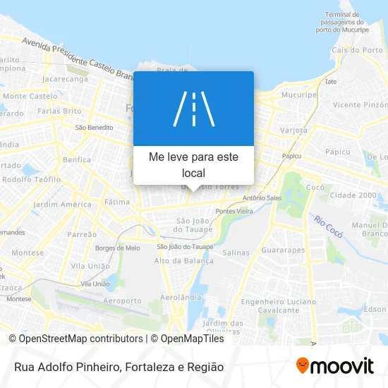 Rua Adolfo Pinheiro mapa