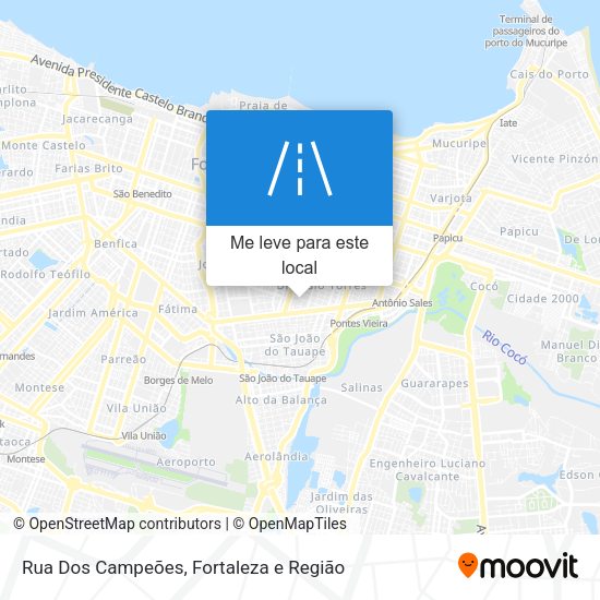 Rua Dos Campeões mapa