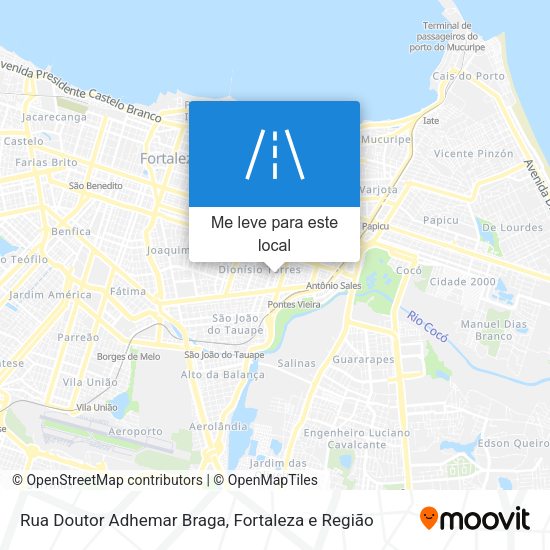 Rua Doutor Adhemar Braga mapa