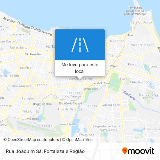 Rua Joaquim Sá mapa