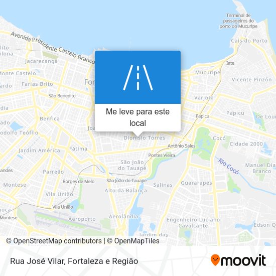 Rua José Vilar mapa