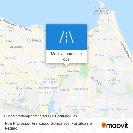 Rua Professor Francisco Gonçalves mapa