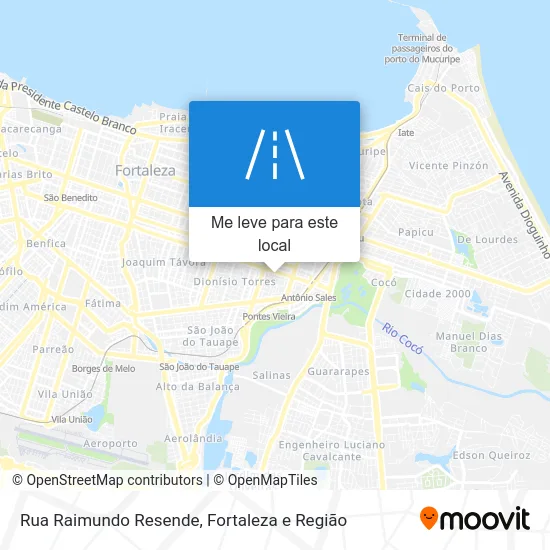 Rua Raimundo Resende mapa