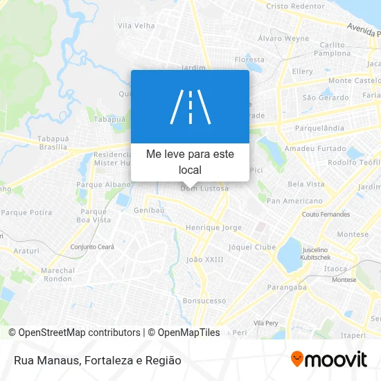 Rua Manaus mapa