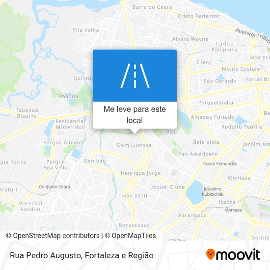 Rua Pedro Augusto mapa