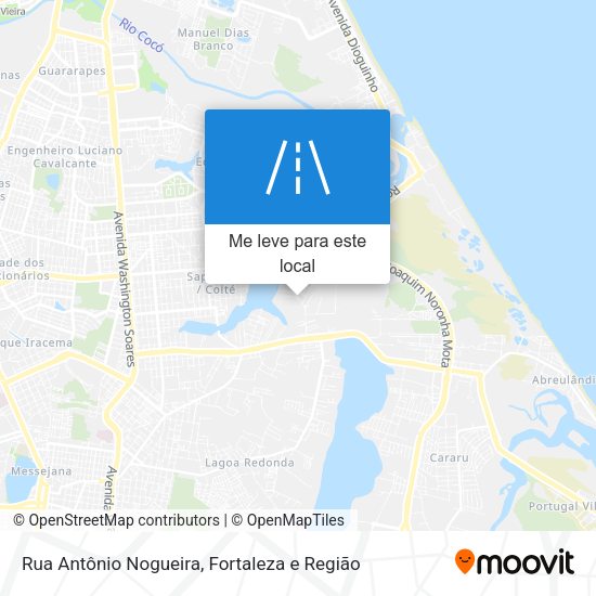 Rua Antônio Nogueira mapa