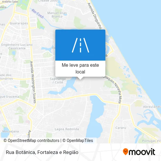 Rua Botânica mapa