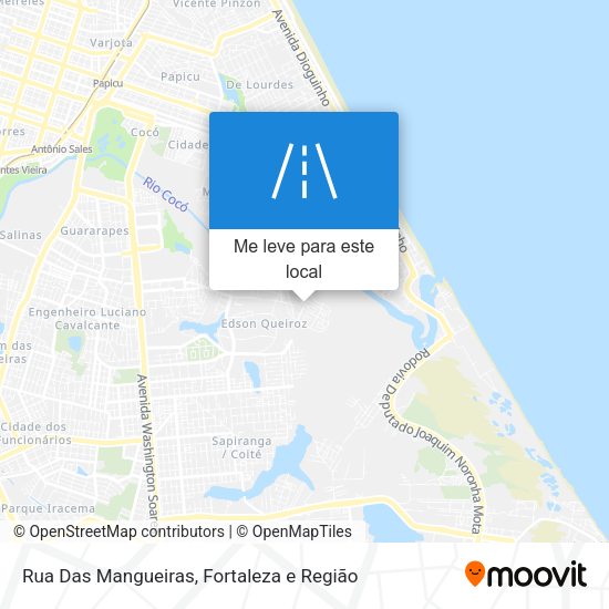 Rua Das Mangueiras mapa