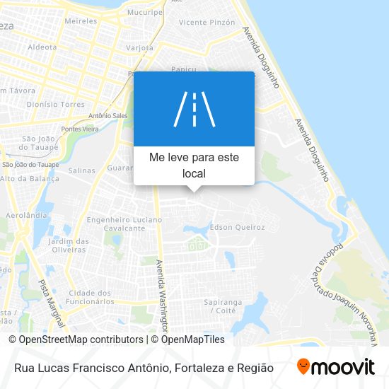 Rua Lucas Francisco Antônio mapa