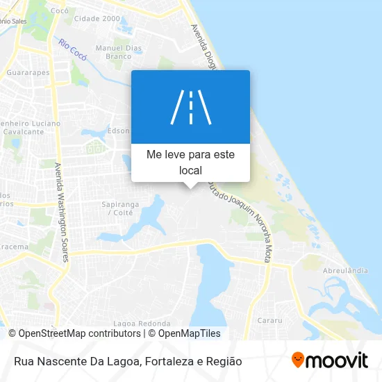 Rua Nascente Da Lagoa mapa