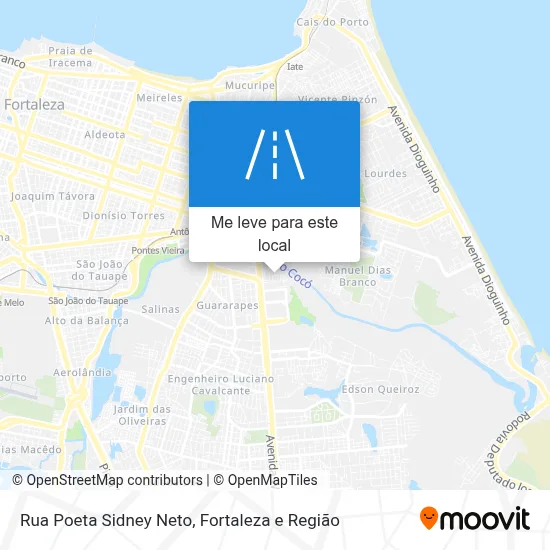 Rua Poeta Sidney Neto mapa