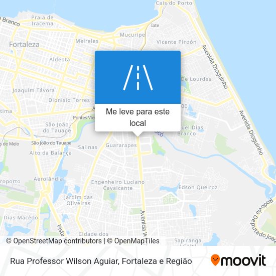 Rua Professor Wilson Aguiar mapa
