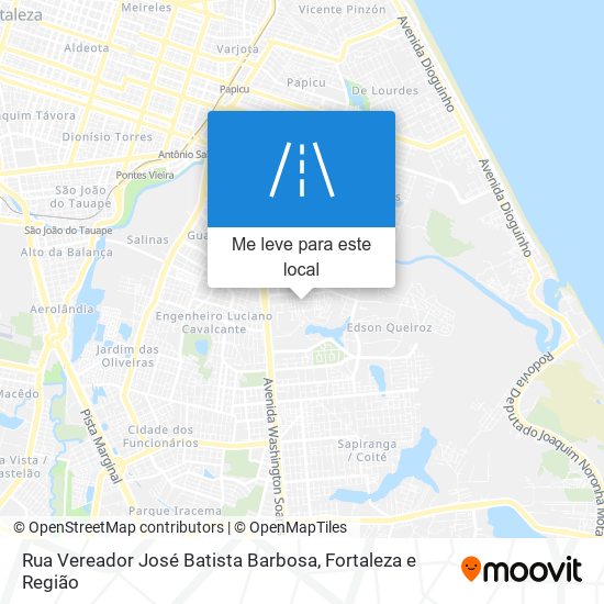 Rua Vereador José Batista Barbosa mapa