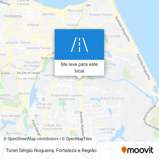 Túnel Sérgio Nogueira mapa