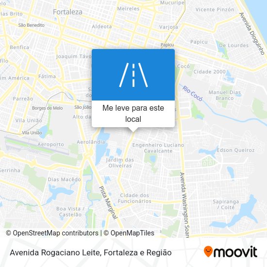 Avenida Rogaciano Leite mapa