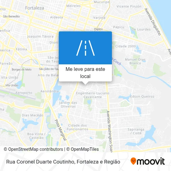 Rua Coronel Duarte Coutinho mapa