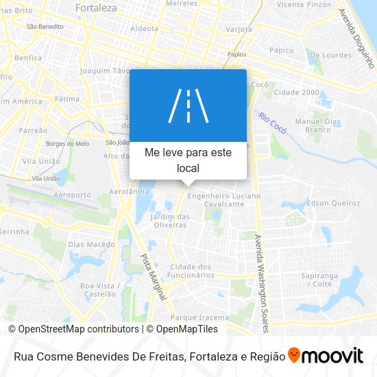 Rua Cosme Benevides De Freitas mapa