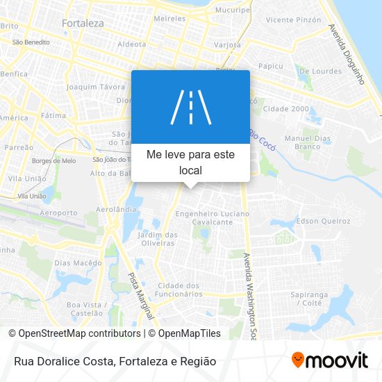 Rua Doralice Costa mapa