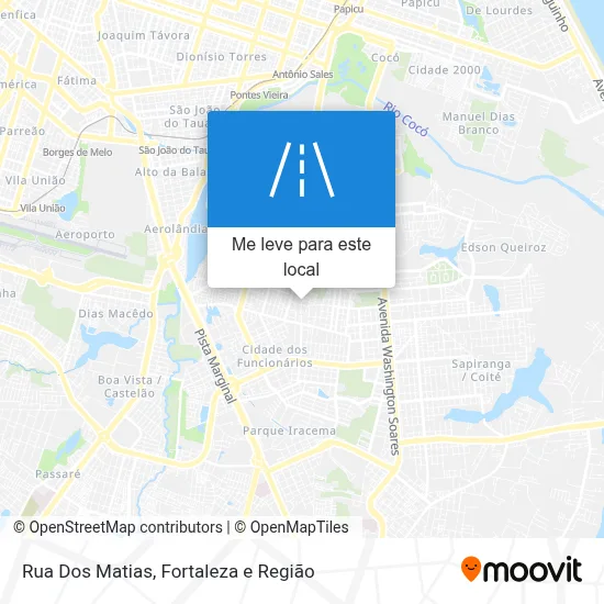 Rua Dos Matias mapa