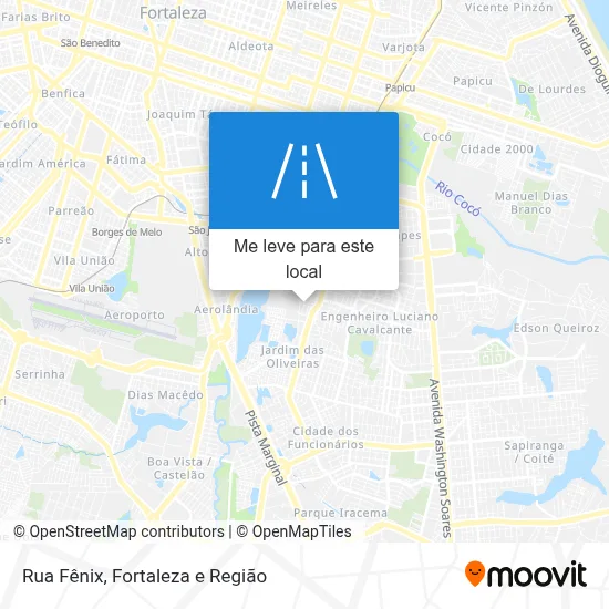 Rua Fênix mapa