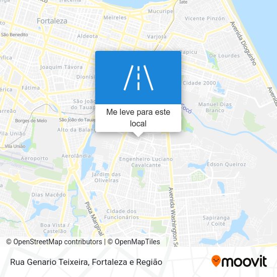 Rua Genario Teixeira mapa