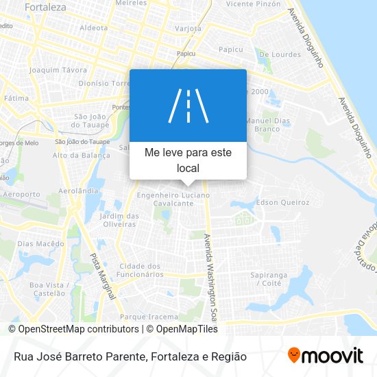 Rua José Barreto Parente mapa